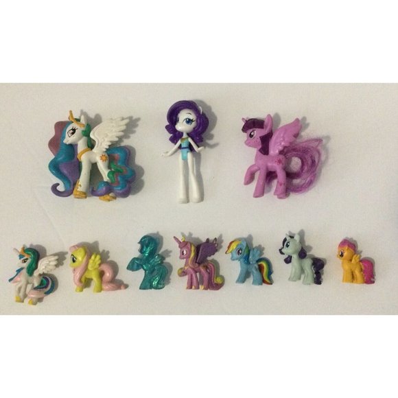 My Little Pony MLP Lot Of Figures 6 Minis Plus Extras - Picture 1 of 6